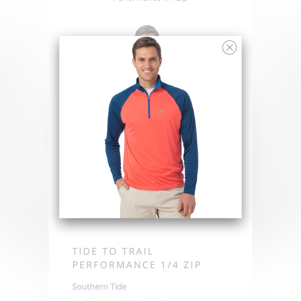 Southern Tide TIDE TO TRAIL PERFORMANCE 1/4 ZIP size M
excellent condition